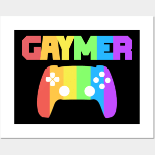 Gaymer Gay Pride Rainbow Gamer Gaming LGBTQ Posters and Art